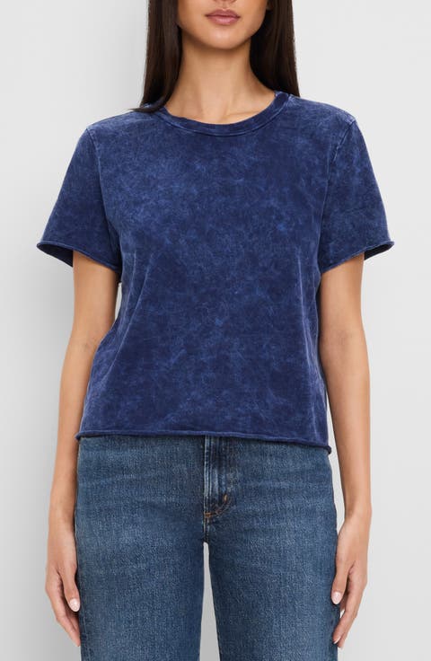 Jackie Raw Edge Crewneck T-Shirt