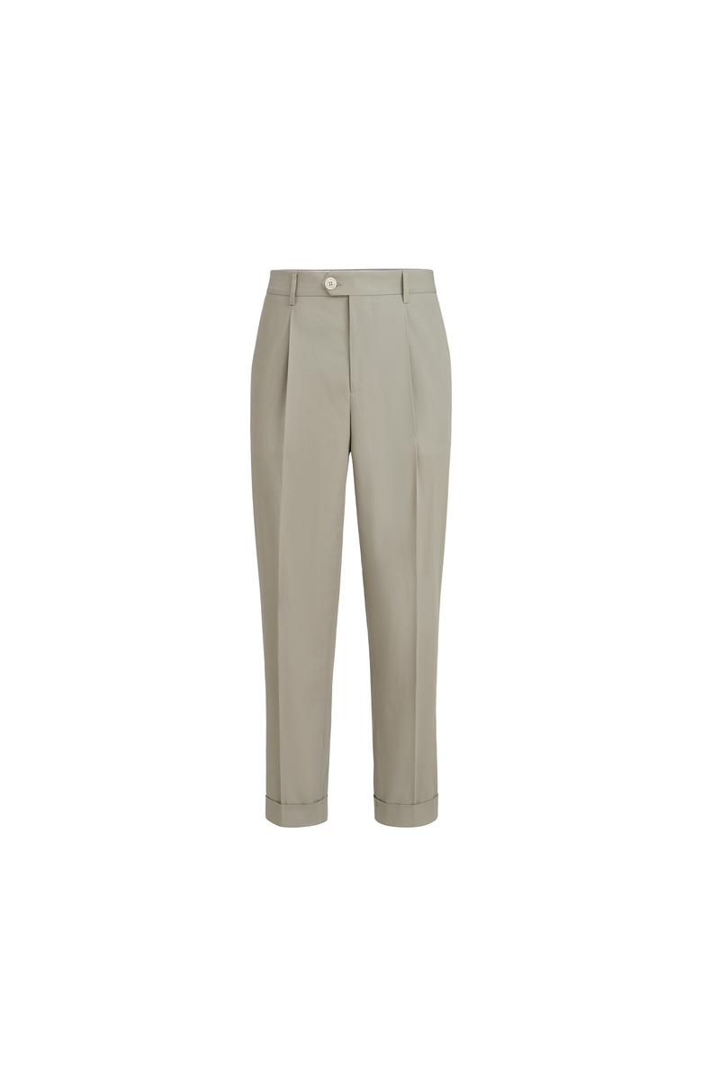 Brunello Cucinelli Trousers with pleats, Main, color, Khaki