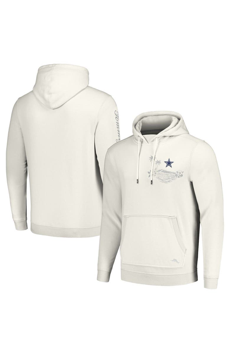 Tommy Bahama Men's Tommy Bahama White Dallas Cowboys Home Game Pullover Hoodie, Alternate, color, 