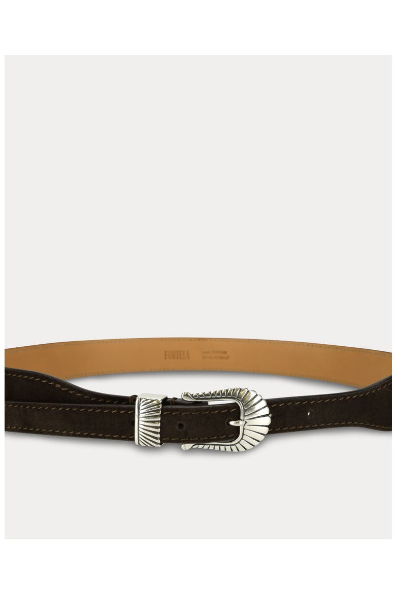 Nevada Silver Buckle Belt, Alternate, color, Brown