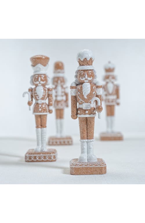 Zodax Adelard Set Of 4 Nutcracker Ornaments In Brown