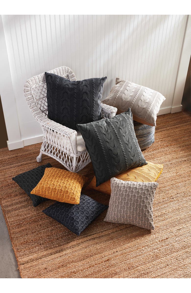 Napa Home & Garden Hollyn Square Euro Throw Pillow, Alternate, color, Yellow