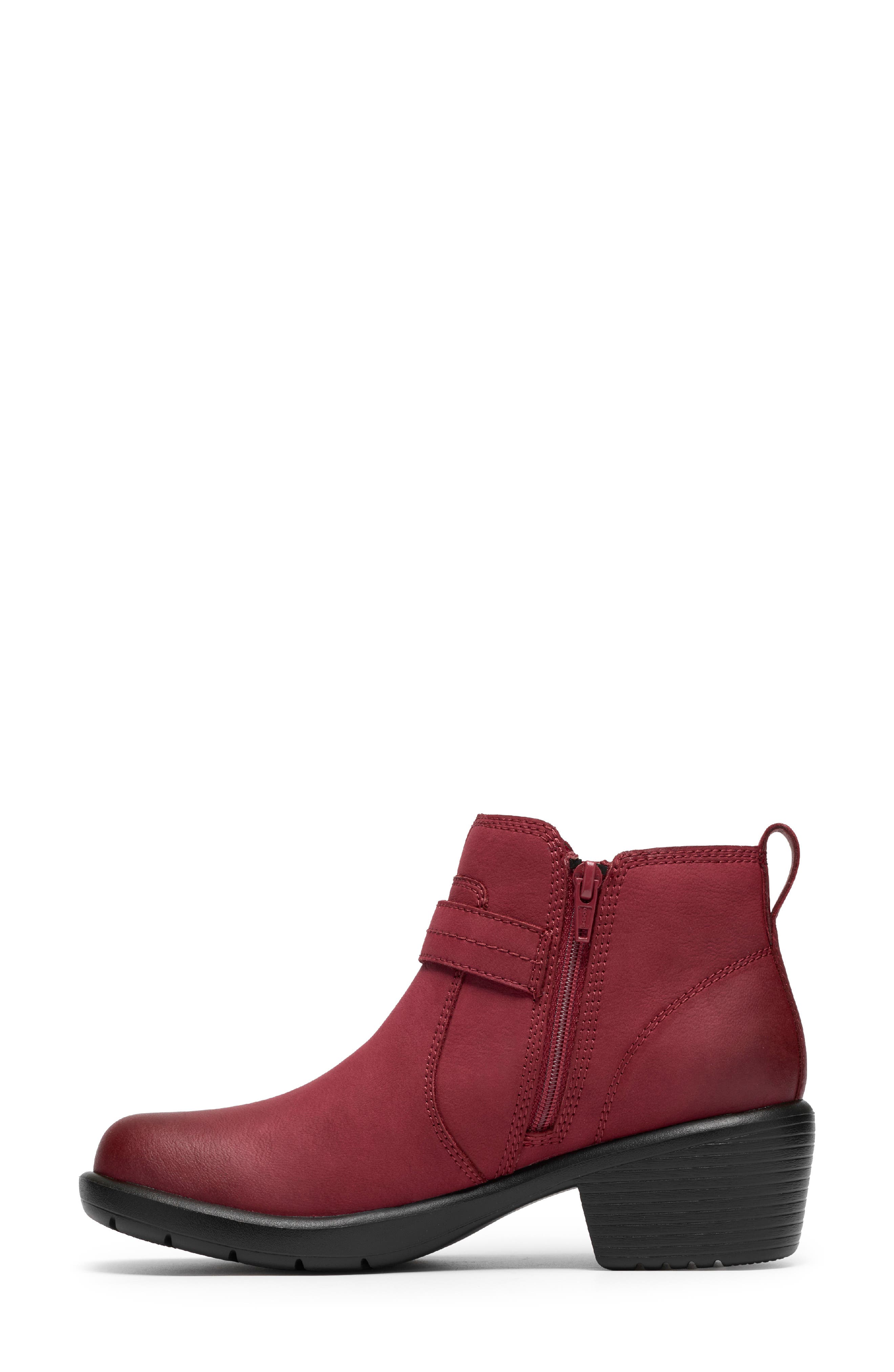 Kynnznie Ankle Bootie, Alternate, color, RED LEATHER