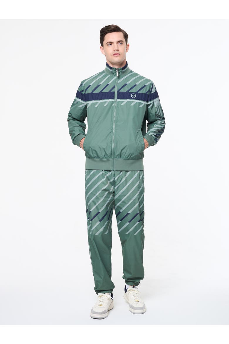 Quadretto Track Jacket, Alternate, color, DUCK GREEN