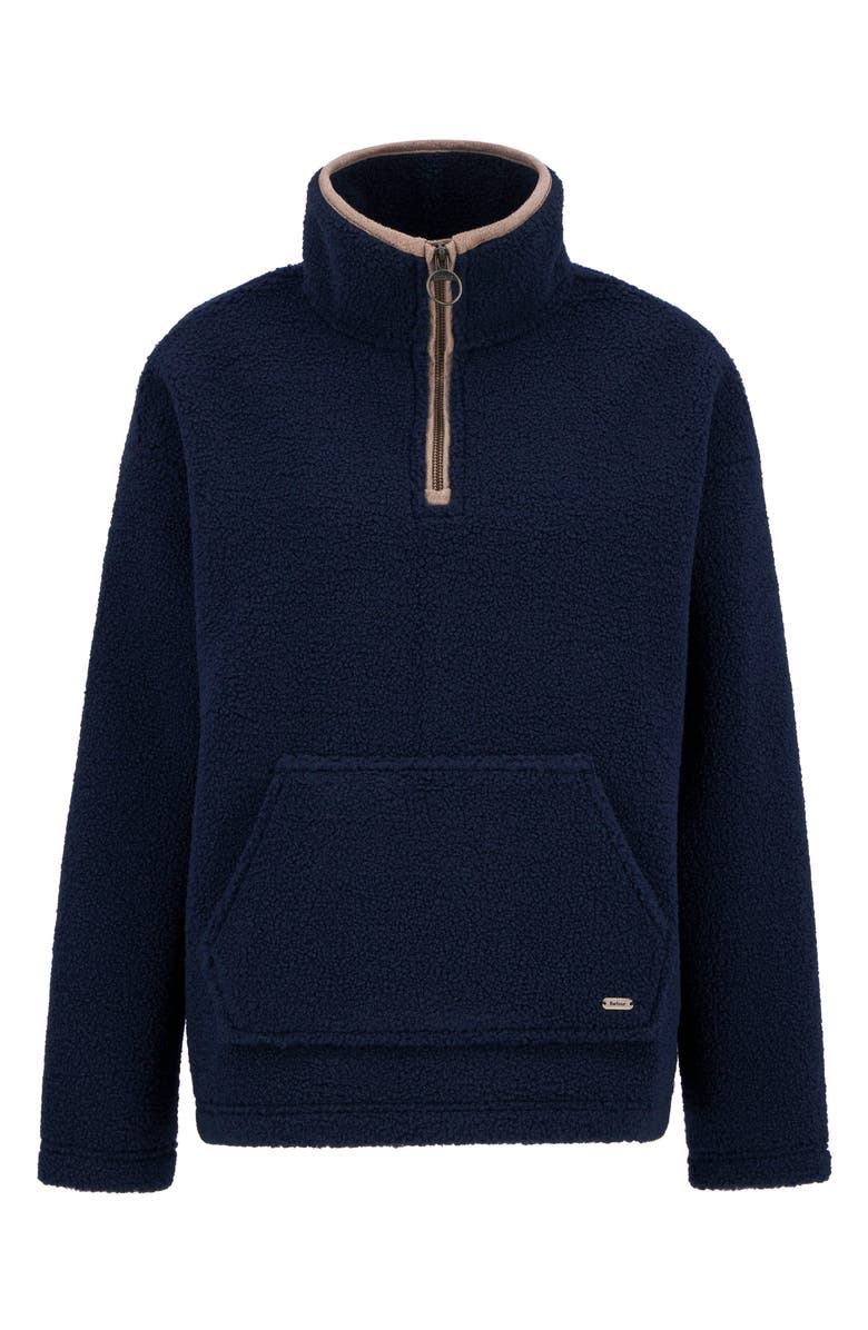 Barbour Bamburgh Fleece Half Zip Pullover, Alternate, color, Navy