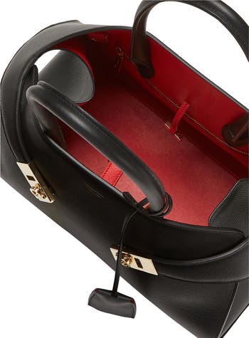 Hug Small Leather Top Handle Bag