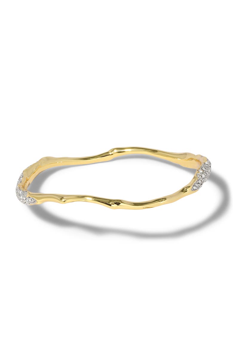 Alexis Bittar Solanales Skinny Bangle, Alternate, color, Gold/ Crystals