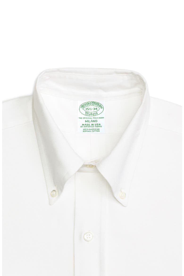 Milano Slim Fit Solid Dress Shirt, Alternate, color, SOLID WHITE