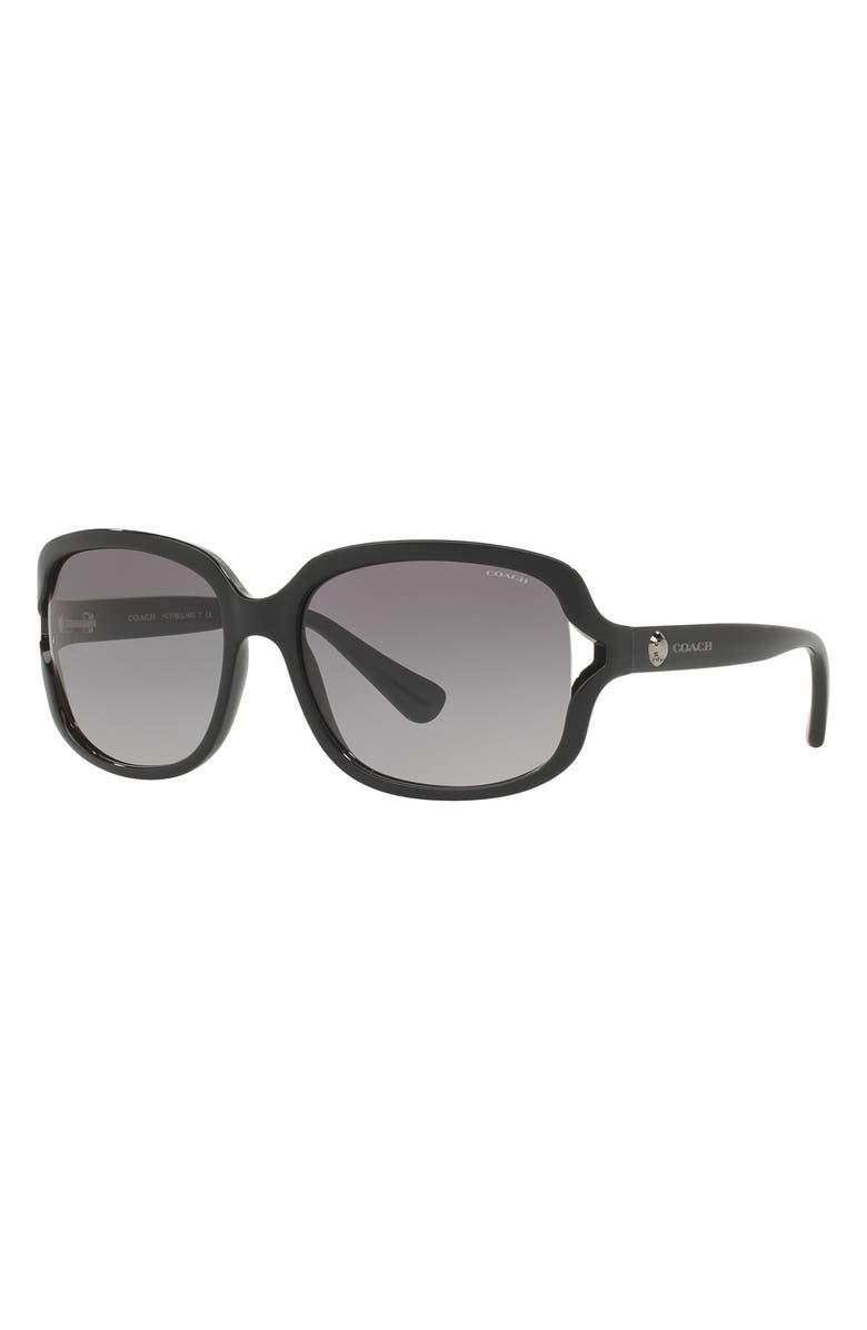 COACH 58mm Gradient Square Sunglasses, Alternate, color,