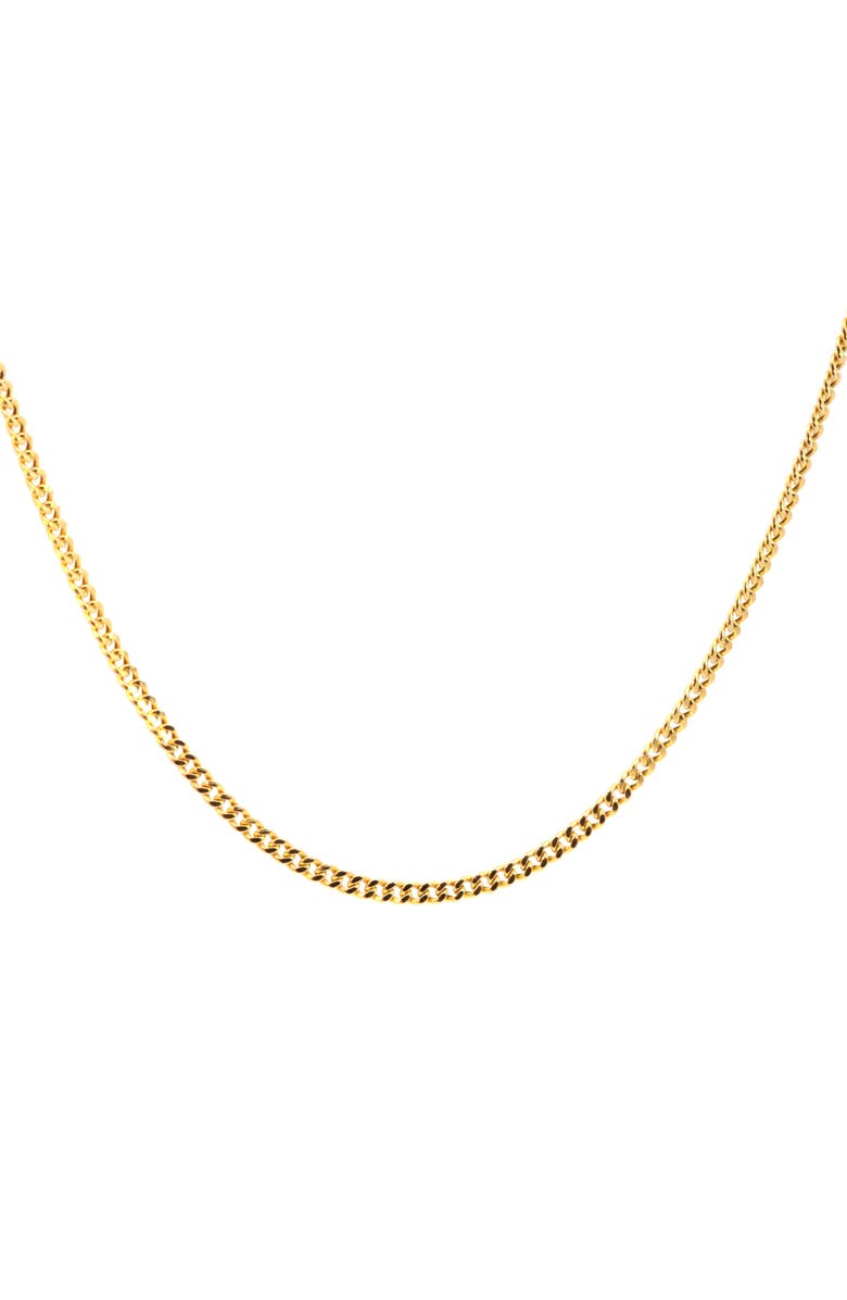 Ancona Jewelry 14K Miami Cuban Link 3.5mm 20in Chain Necklace, Main, color, Yellow Gold