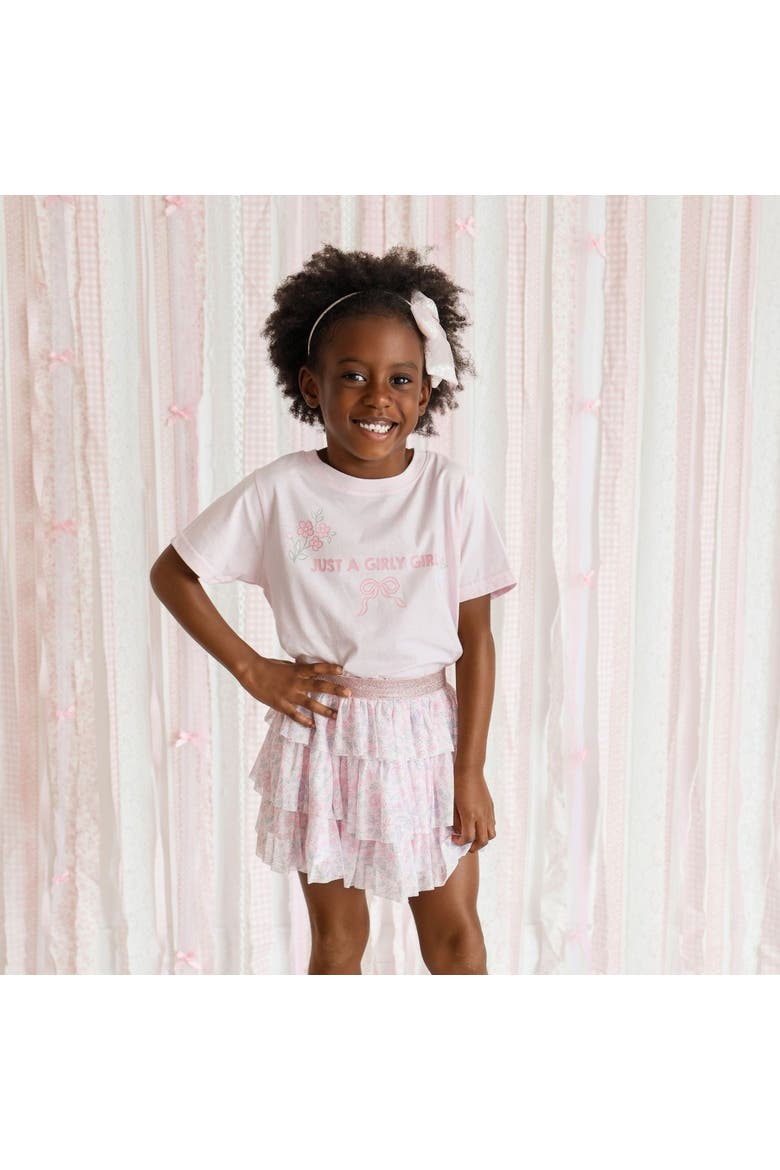 Bow & Bloom Tiered Tutu Skirt (baby), Alternate, color, Pink