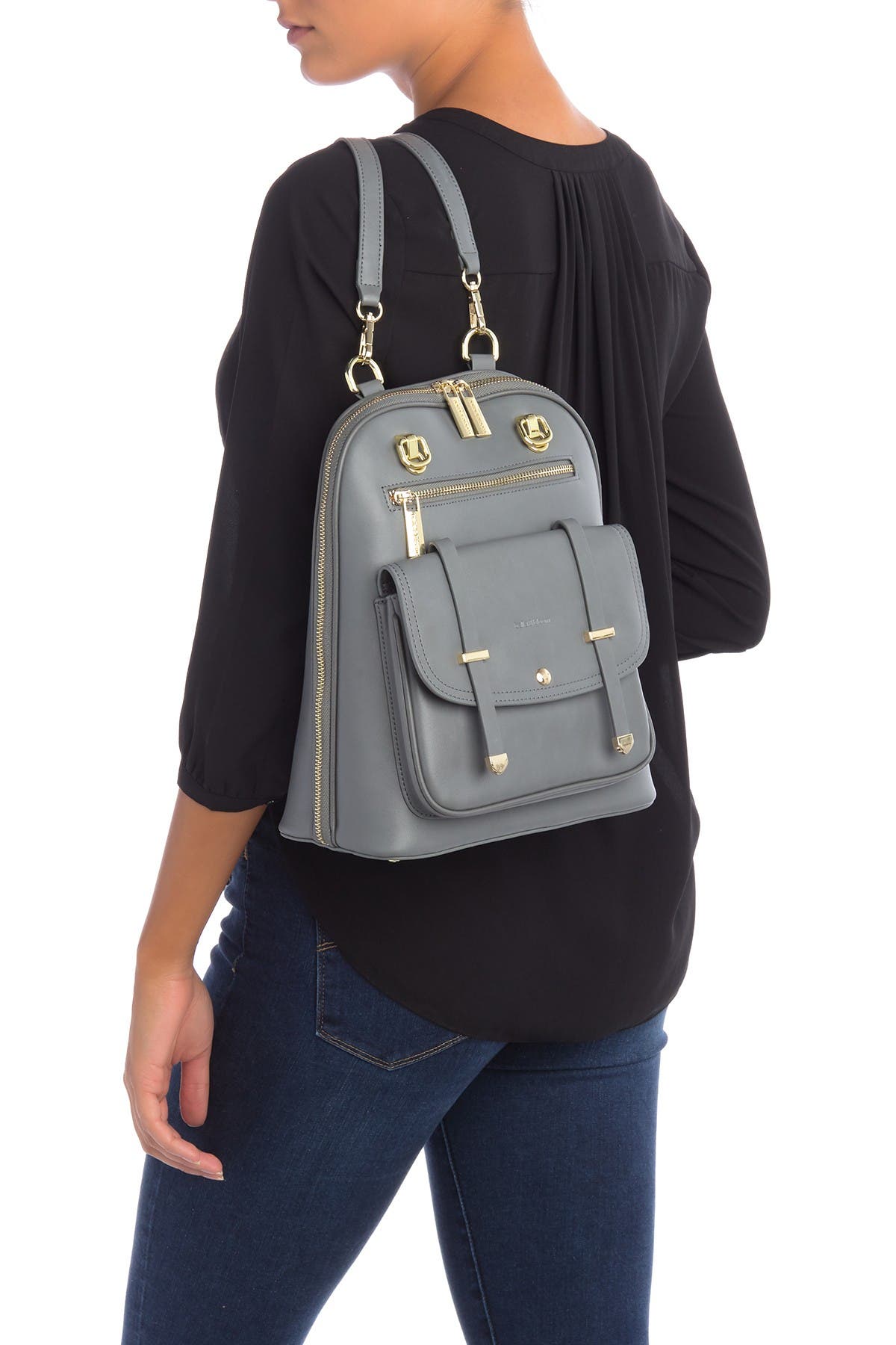 5th Avenue Leather Backpack, Alternate, color, ASH