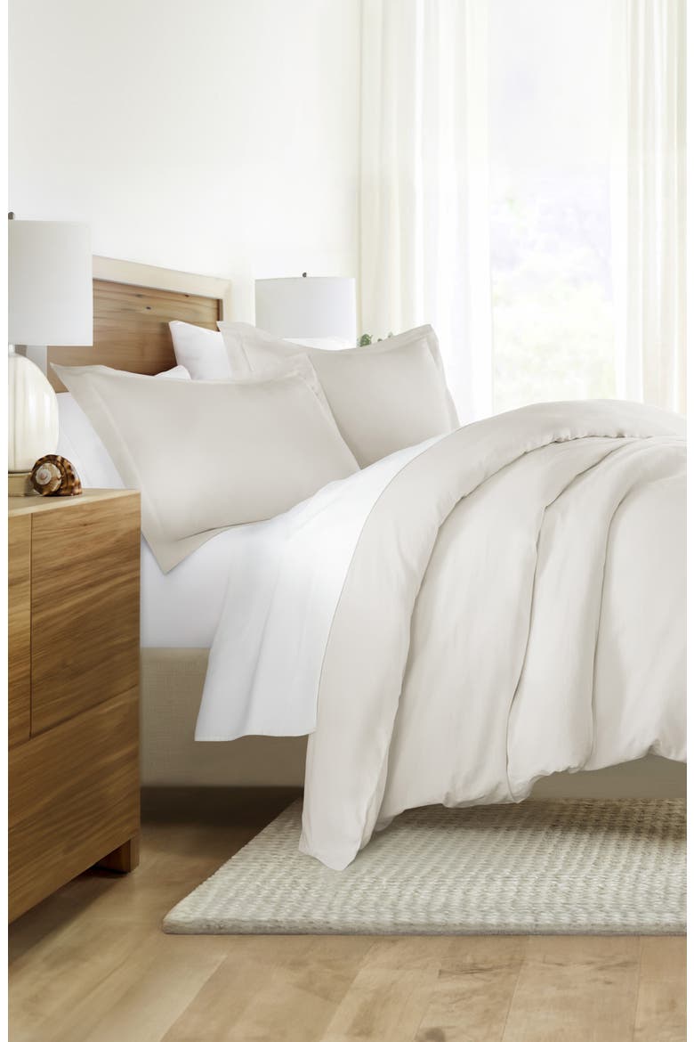 Vintage Washed Cotton Duvet Cover & Sham Set, Alternate, color, IVORY