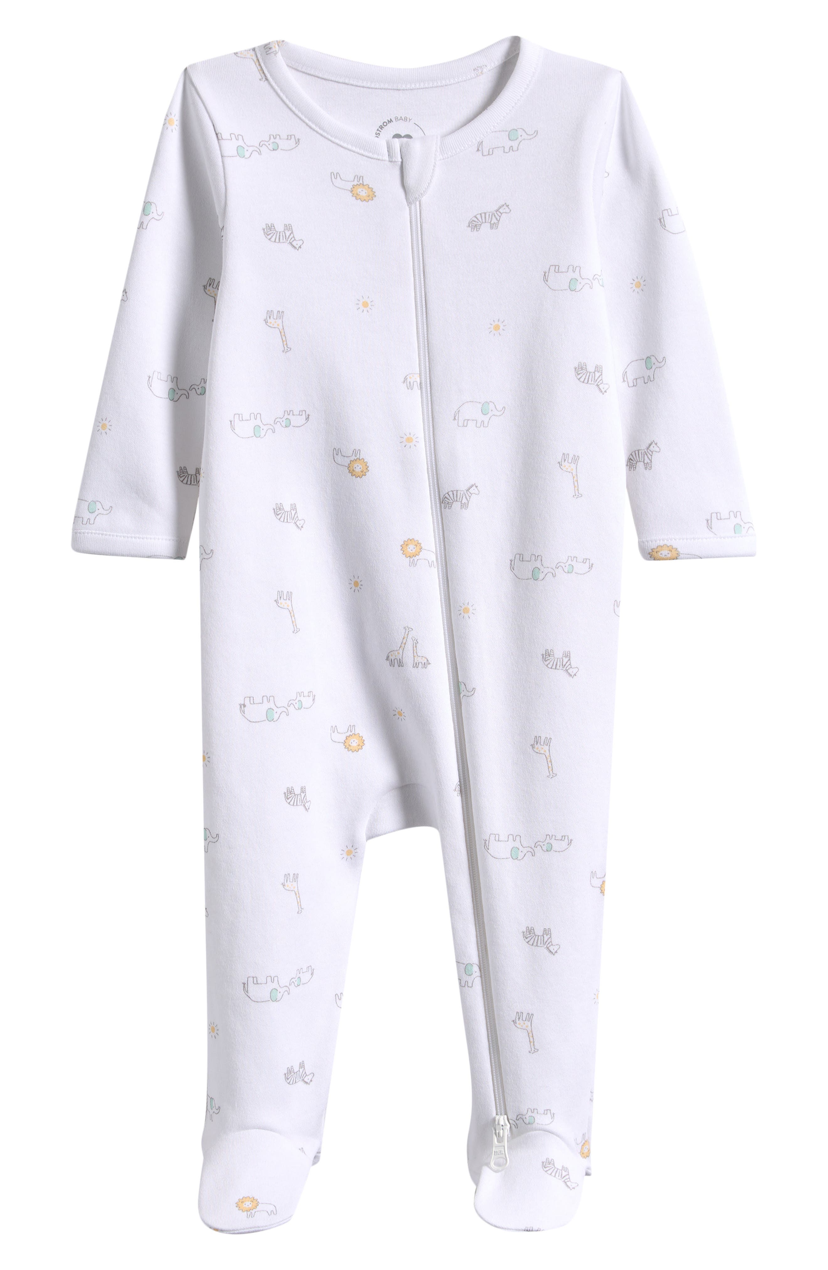 Nordstrom Print Cotton Footie Romper