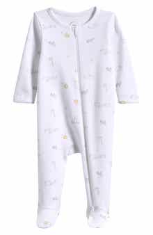 Nordstrom Print Cotton Footie Romper