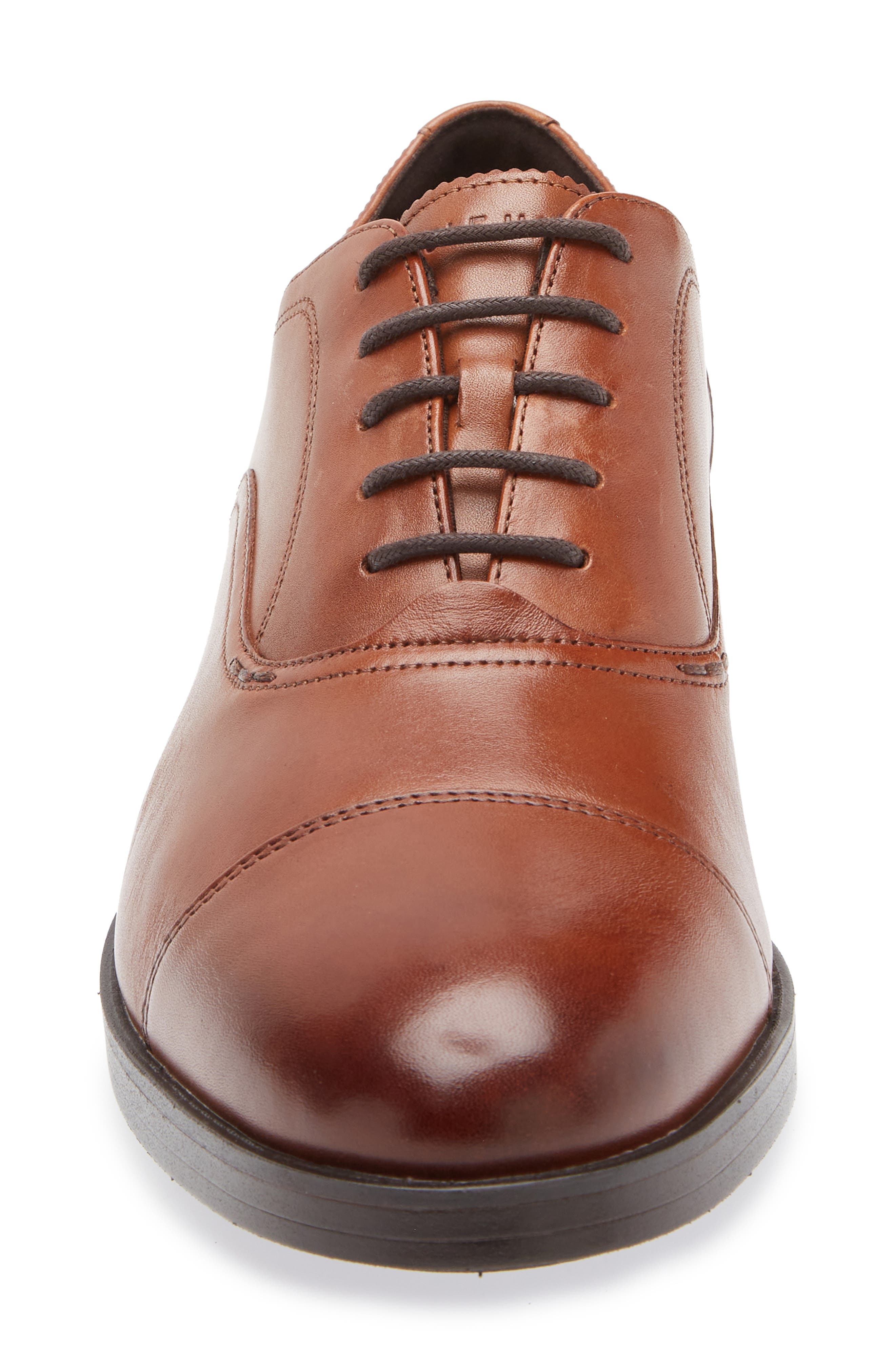 Cole Haan Newmark Grand Cap Toe Oxford, Alternate, color, British Tan Dk Brn