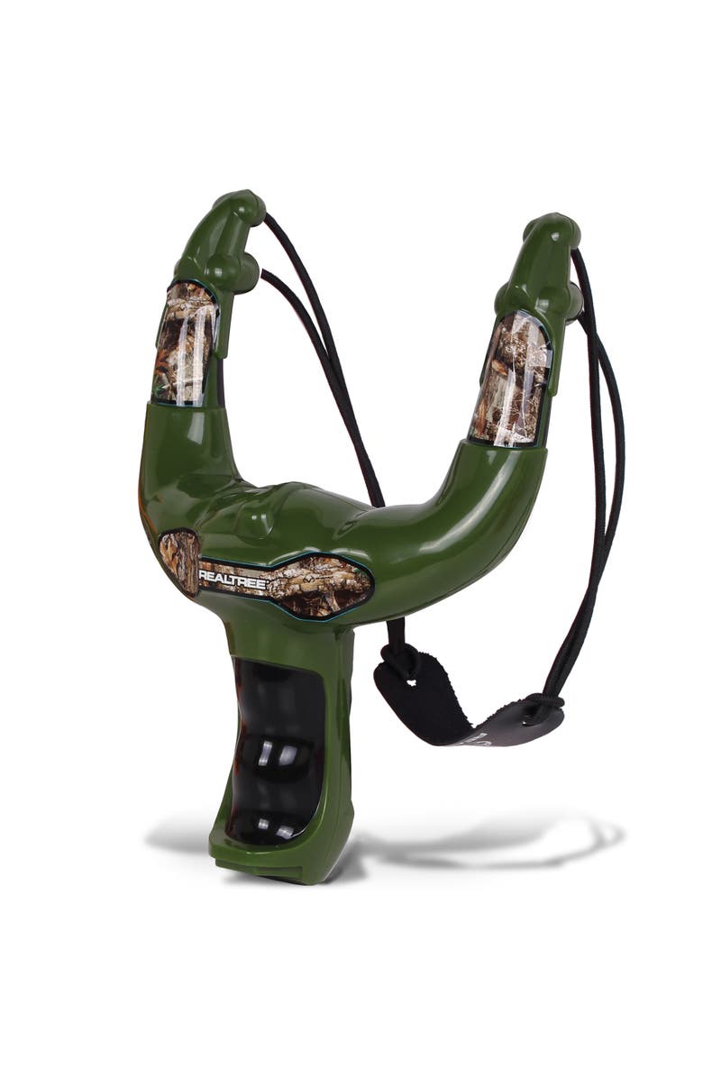REALTREE Handheld Slingshot Set Green, 10Pcs, Alternate, color, Multicolored