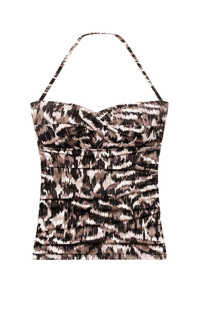 ShapeSolver Summer Bandini Swimsuit Top, Alternate, color, Desert Skin