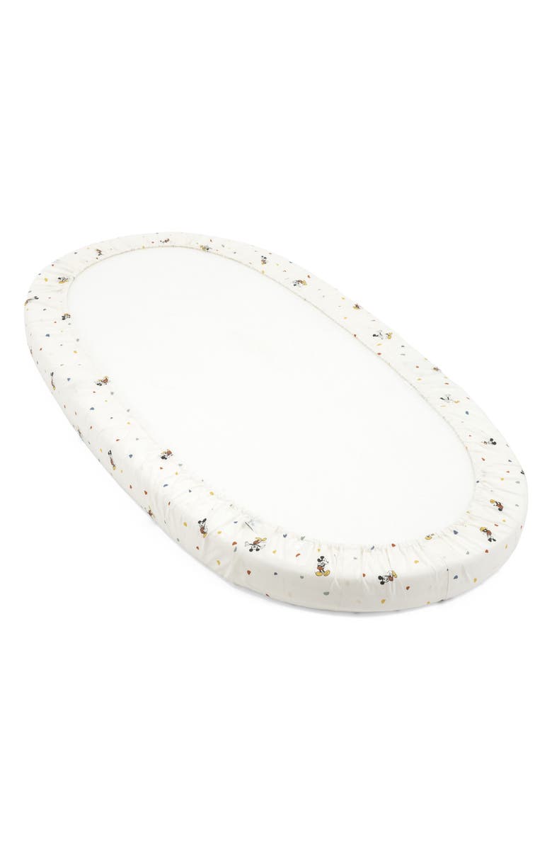 Stokke Sleepi<sup>™</sup> Mickey Mouse Cotton Fitted Bed Sheet, Alternate, color, 