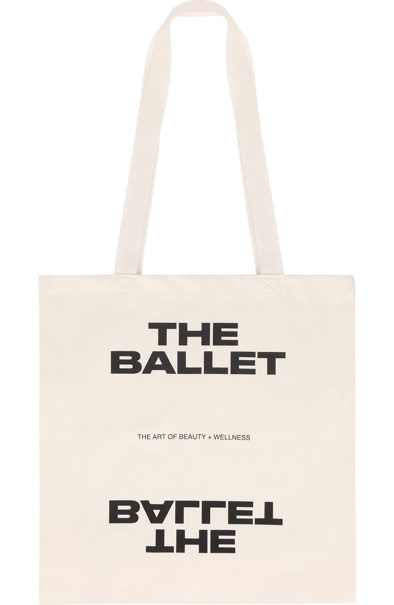 THE BALLET TB Tote Bag, Main, color, Canvas