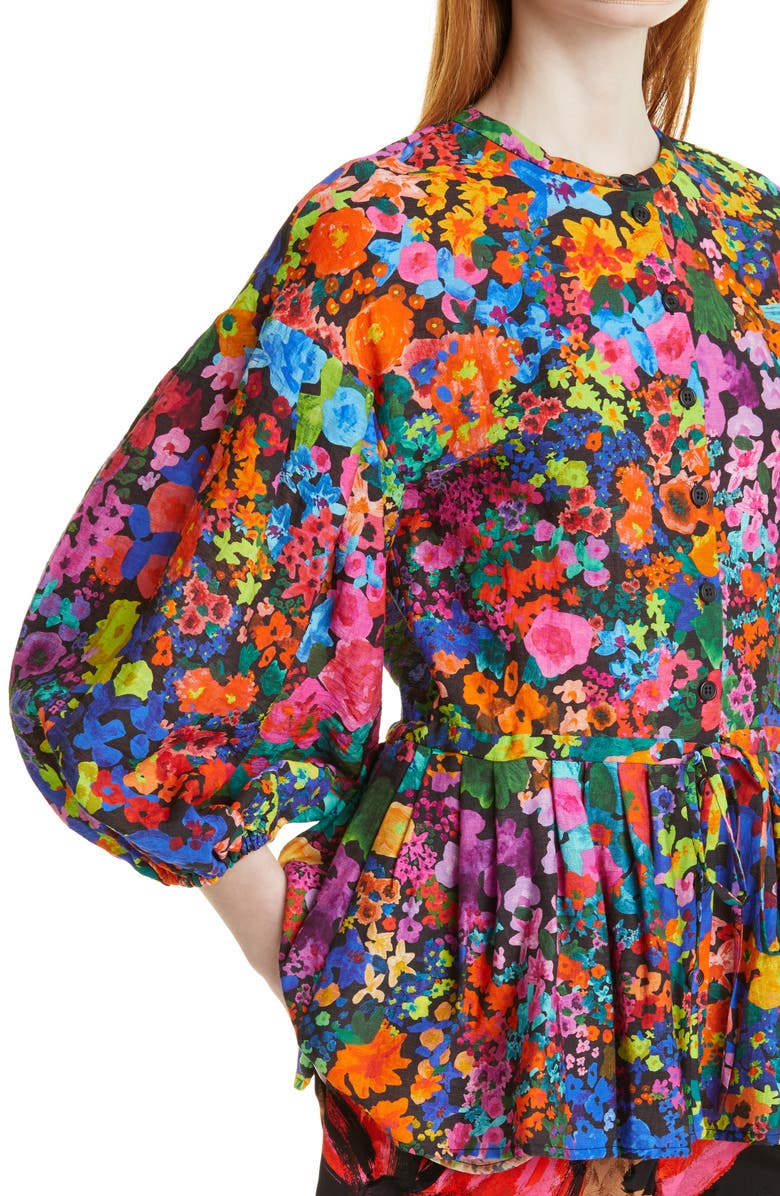 Stine Goya Ferrah Floral Balloon Sleeve Top, Alternate, color, 