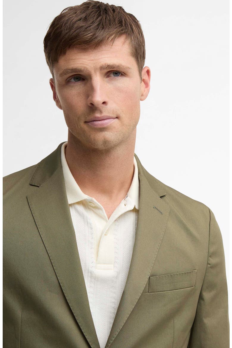 Bellamy Tailored Fit Stretch Cotton Blazer, Alternate, color, OLIVE