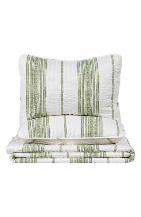 Woven & Weft Farmhouse Stripe Quilt & Sham Set