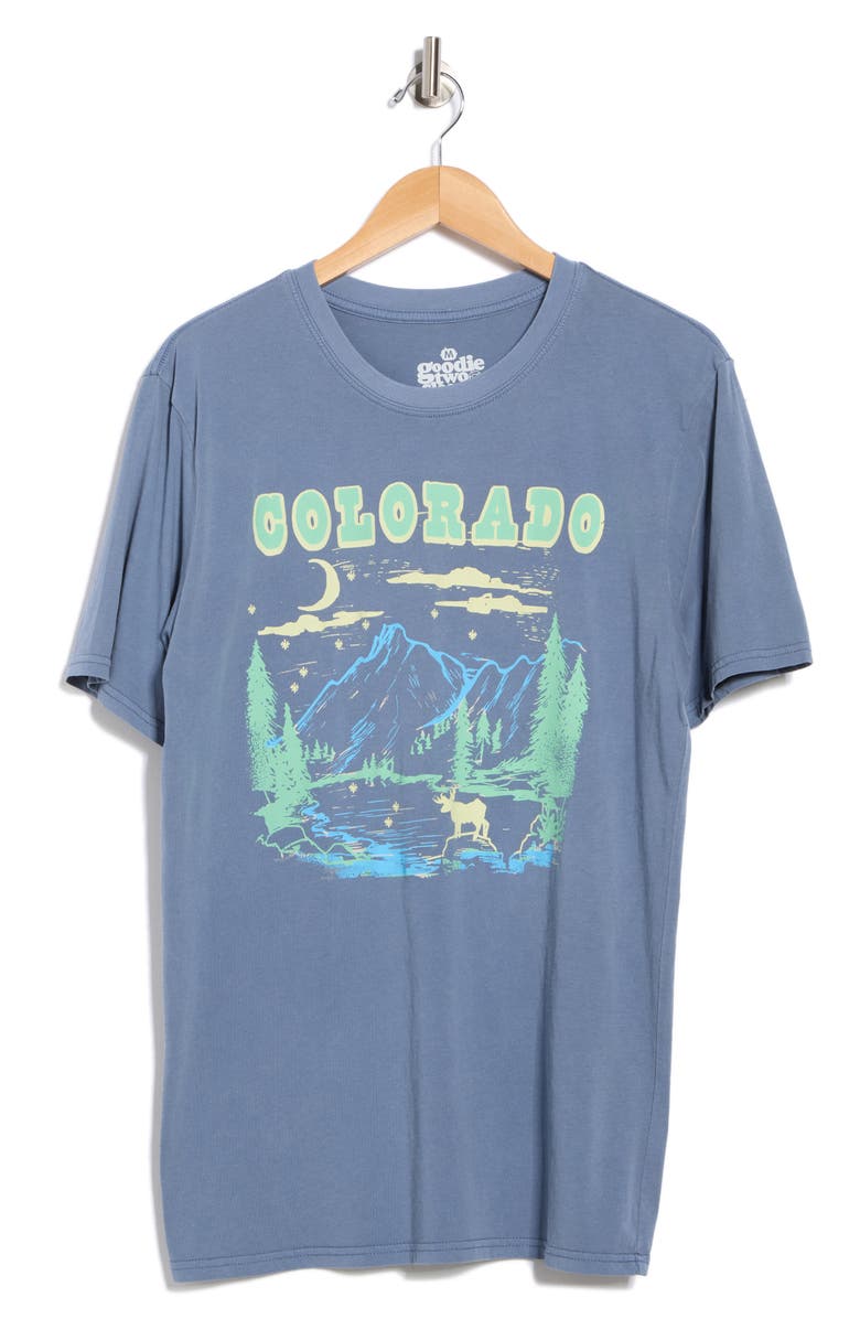Goodie Two Sleeves Colorado Graphic T-Shirt, Alternate, color, China Blue