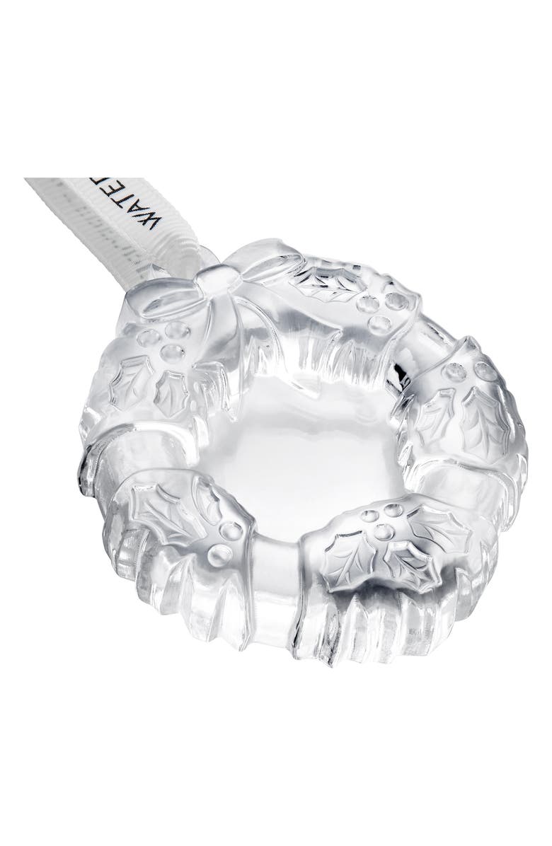 Waterford Mini Wreath Crystal Ornament, Alternate, color,