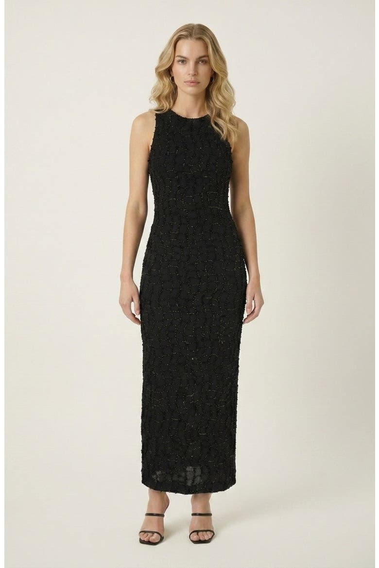 Round Neck Bodycon Dress, Main, color, Black