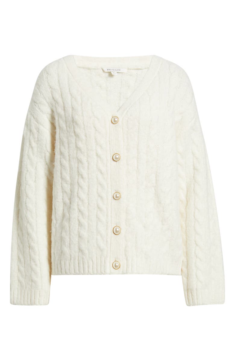 ZOE AND CLAIRE Pleated Slipdress & Cardigan Set, Alternate, color,