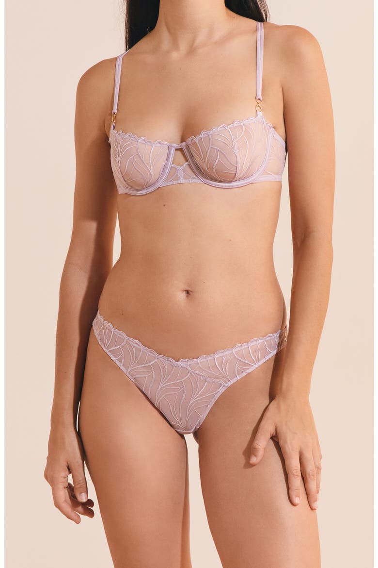Envolee Tanga Panties, Alternate, color, LILAC
