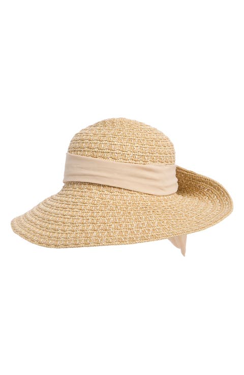 Flip Up Floppy Straw Sun Hat
