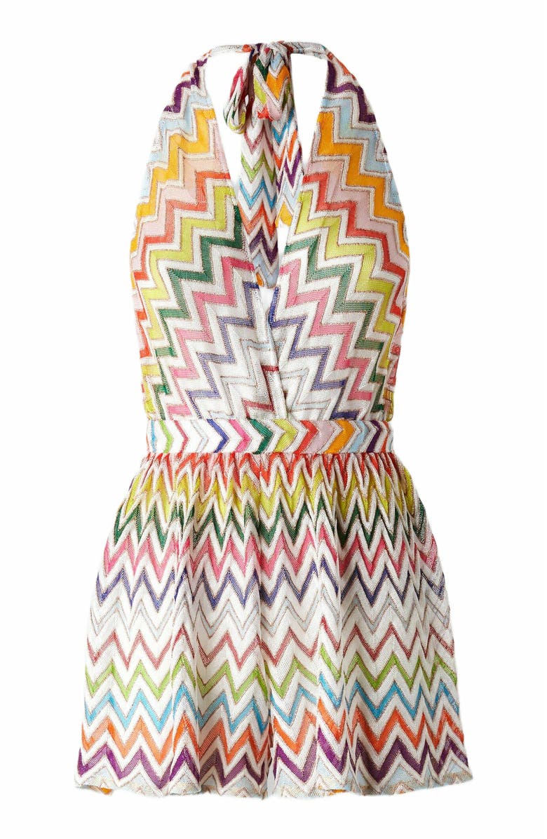 Missoni Short Jumpsuit With Open Back, Alternate, color, Multicoloured
