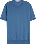 John Smedley Hilcote Merino Wool & Sea Island Cotton Gauze T-Shirt