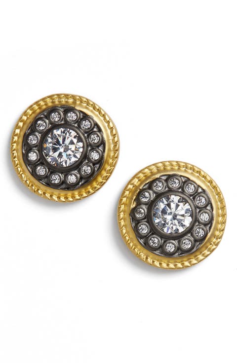 FREIDA ROTHMAN 'Nautical Button' Stud Earrings