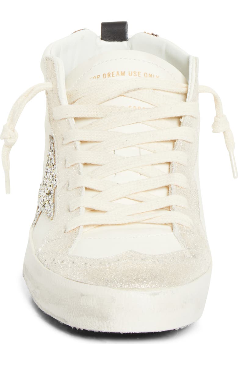 Golden Goose Mid Star Sneaker, Alternate, color, White/ Platinum/ Leo