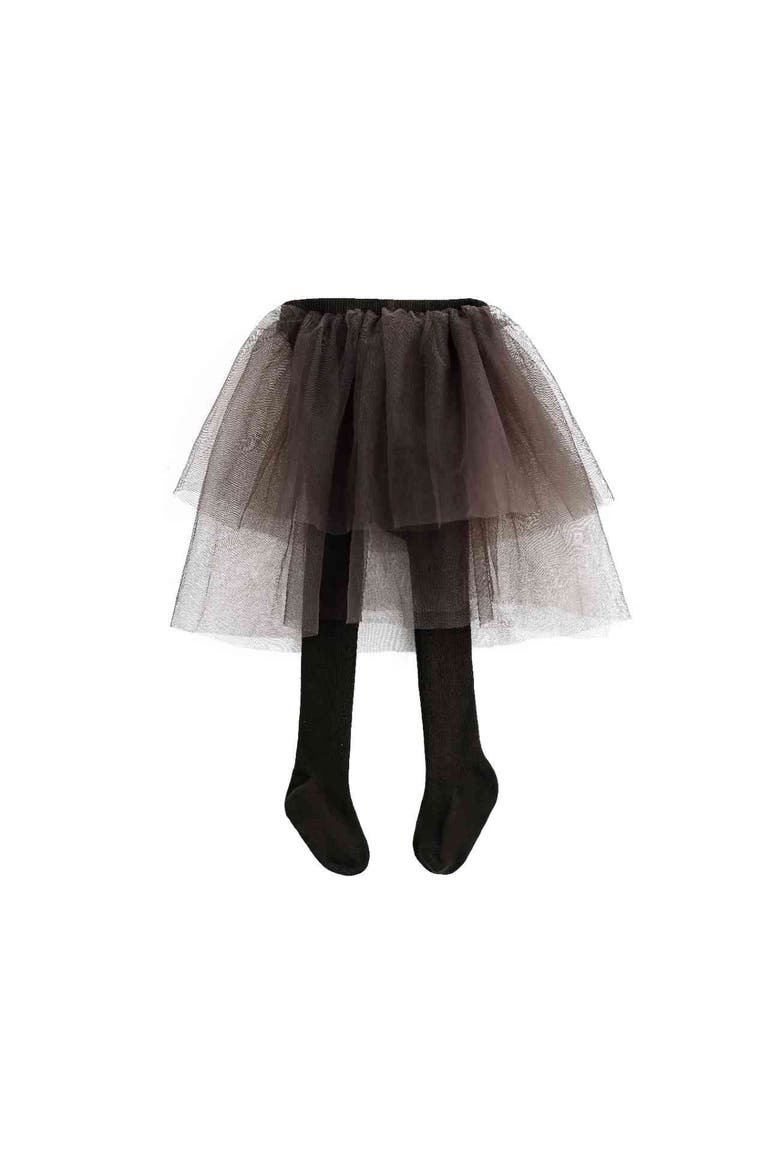 Tulle Twirl Skirt, Main, color, Brown