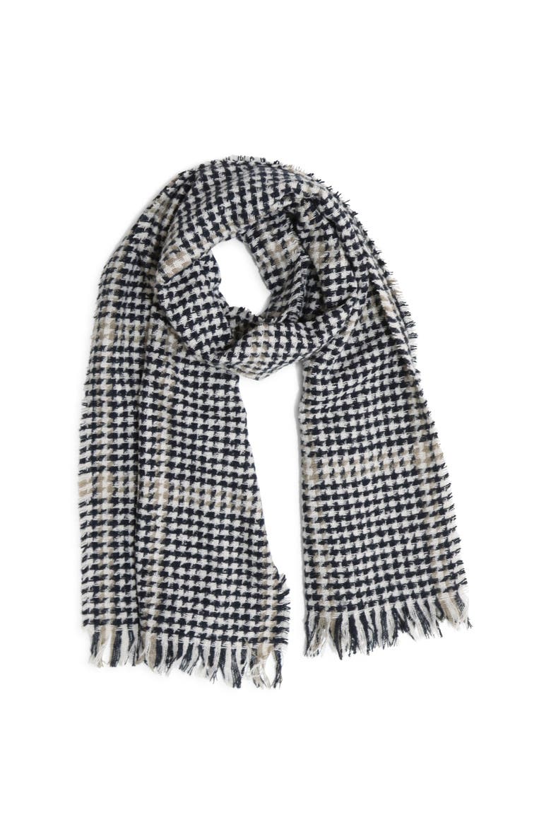 Espresso Scarf, Alternate, color, Black/Beige