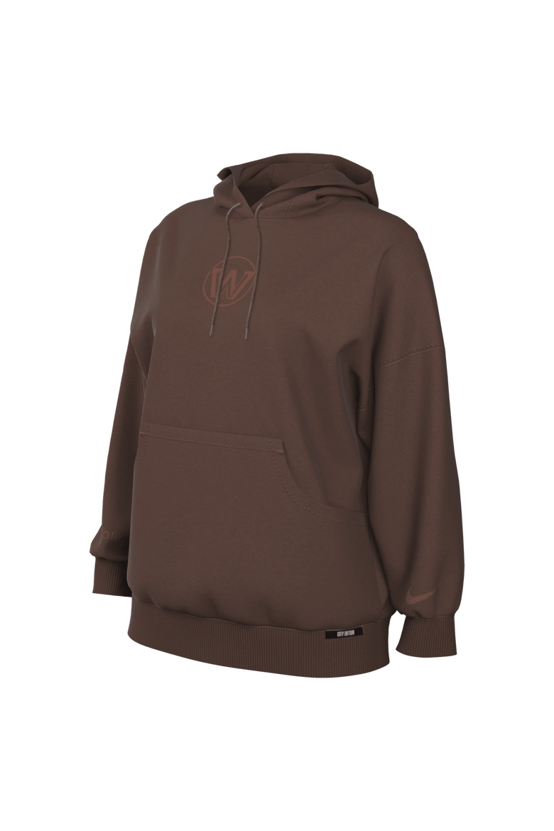 Women's Nike  Brown Golden State Warriors 2025/26 City Edition Remix Premium Fleece Hoodie, Alternate, color, Brown