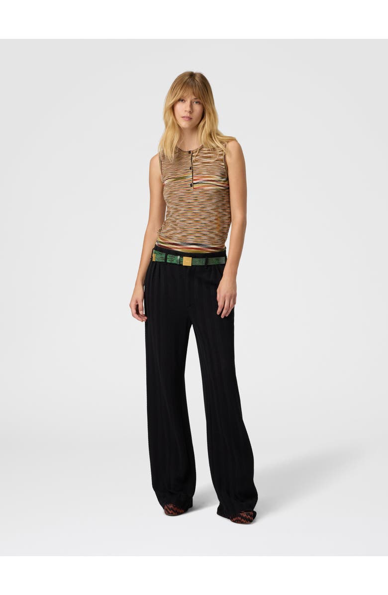 Missoni Buttoned Vest With Flame Pattern, Alternate, color, Multicoloured