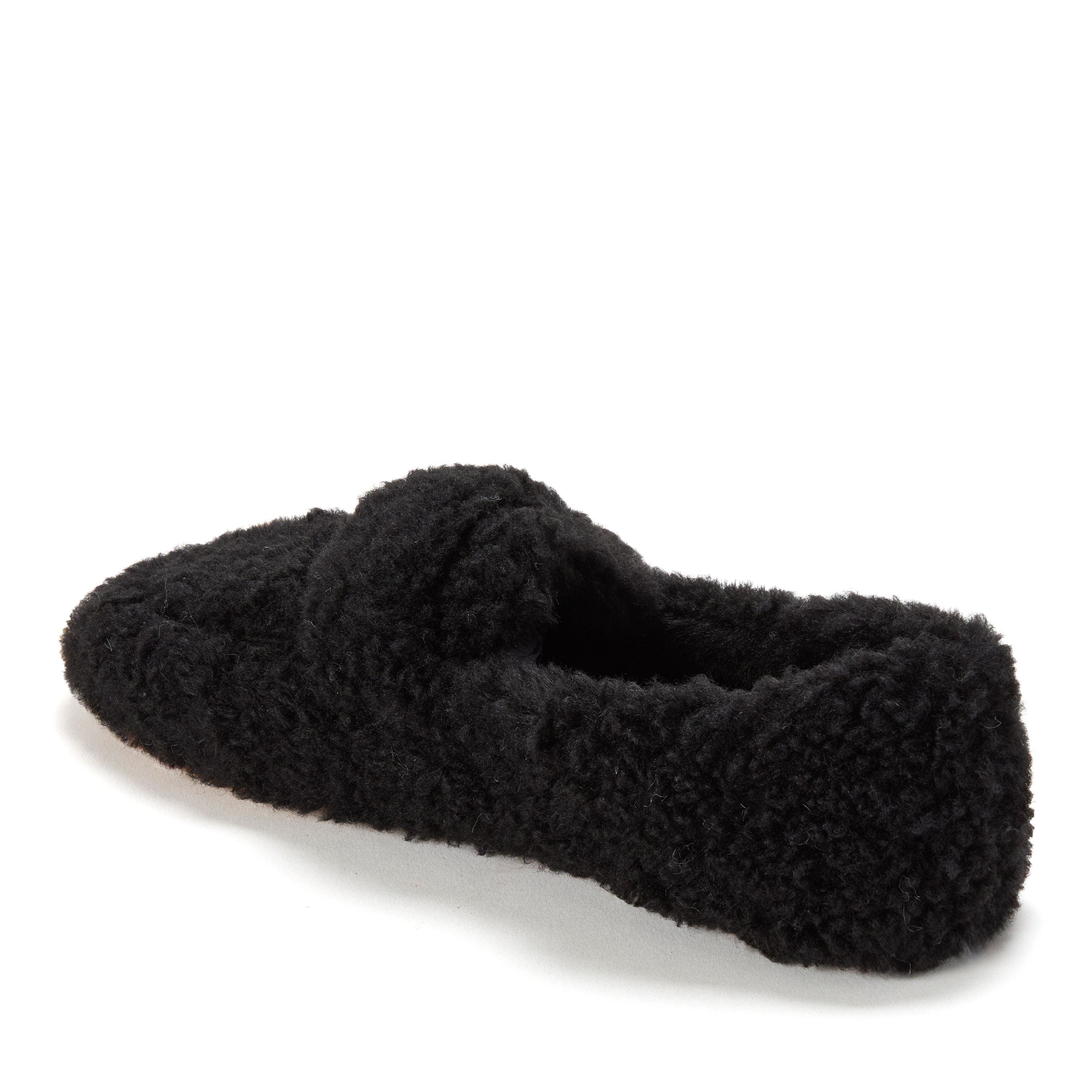 DEARFOAMS Madeline Luxe Teddy Loafer, Alternate, color, Black