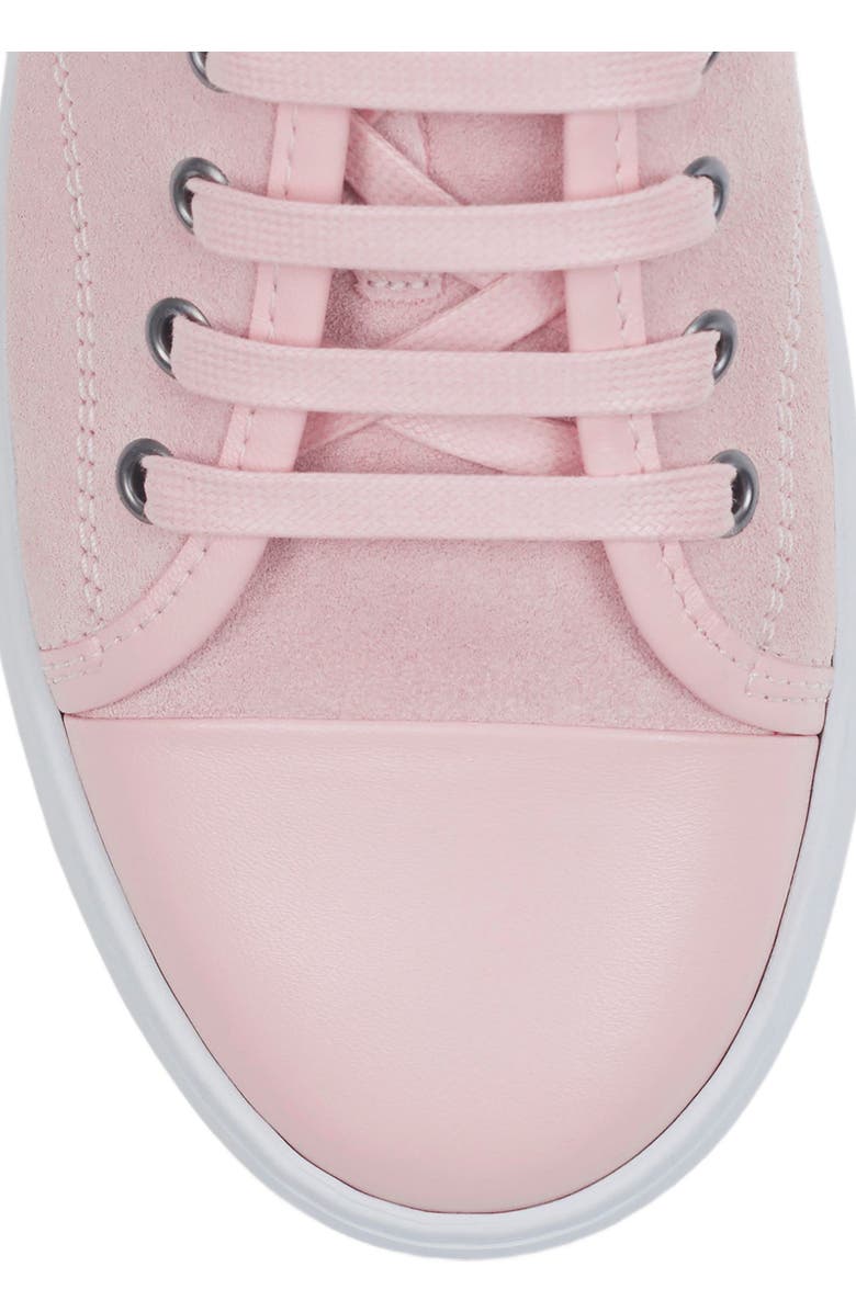 Lanvin DBB1 LEATHER AND SUEDE SNEAKERS, Alternate, color, Pale Pink
