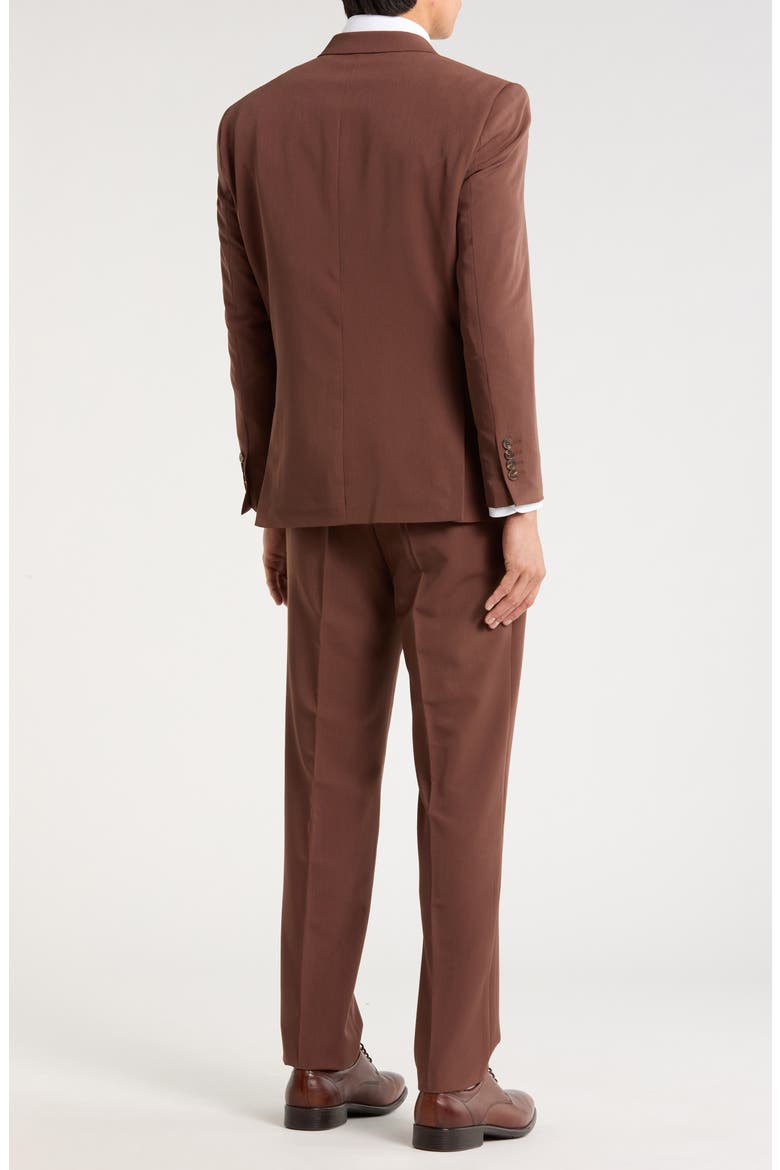 Slim Fit Four-Way Stretch Suit, Alternate, color, BROWN