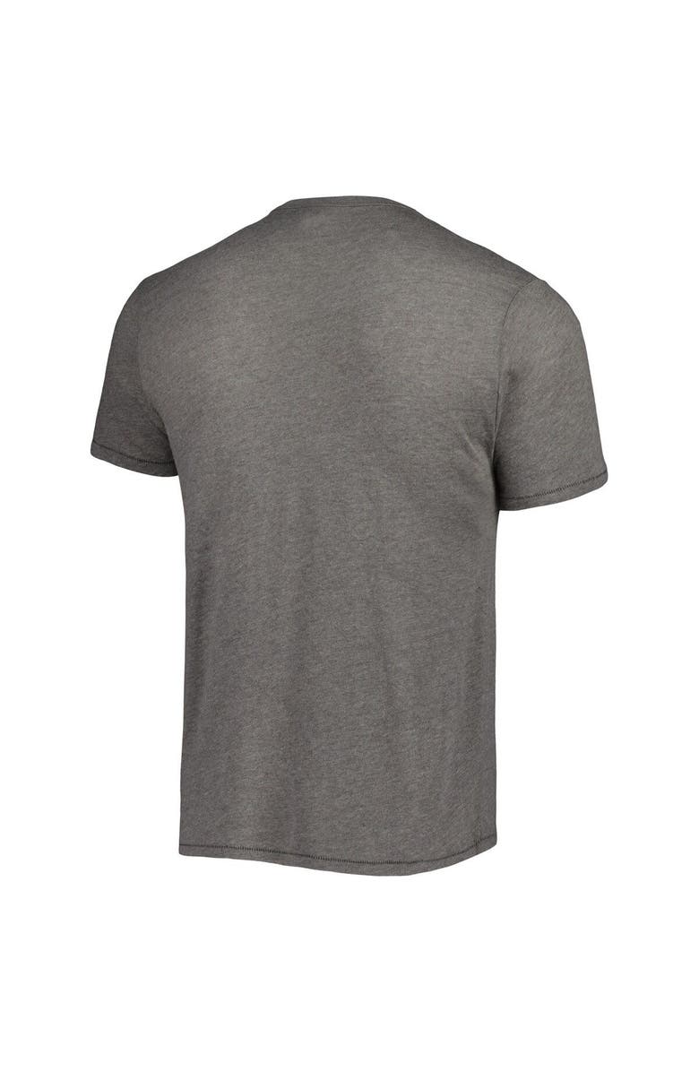 ALTERNATIVE APPAREL Men's Alternative Apparel Heathered Gray North Carolina Tar Heels Vintage Logo Keeper T-Shirt, Alternate, color,