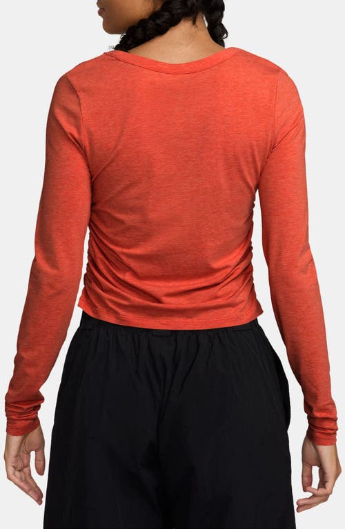 Nike Chill Stretch Cotton Blend T-shirt In Orange