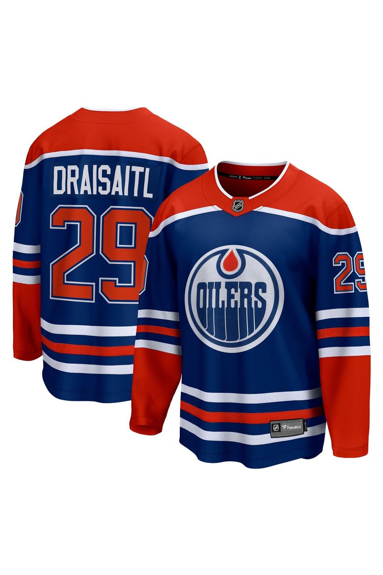 Men's Fanatics Branded Leon Draisaitl Royal Edmonton Oilers Home Premier Breakaway Player Jersey, Main, color, Royal