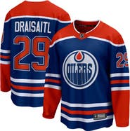 FANATICS Men's Fanatics Branded Leon Draisaitl Royal Edmonton Oilers Home Premier Breakaway Player Jersey
