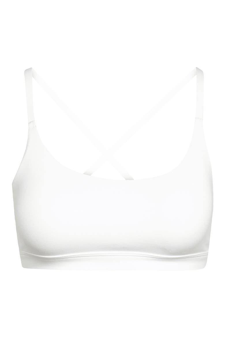All Me Low Impact Sports Bra, Alternate, color, WHITE