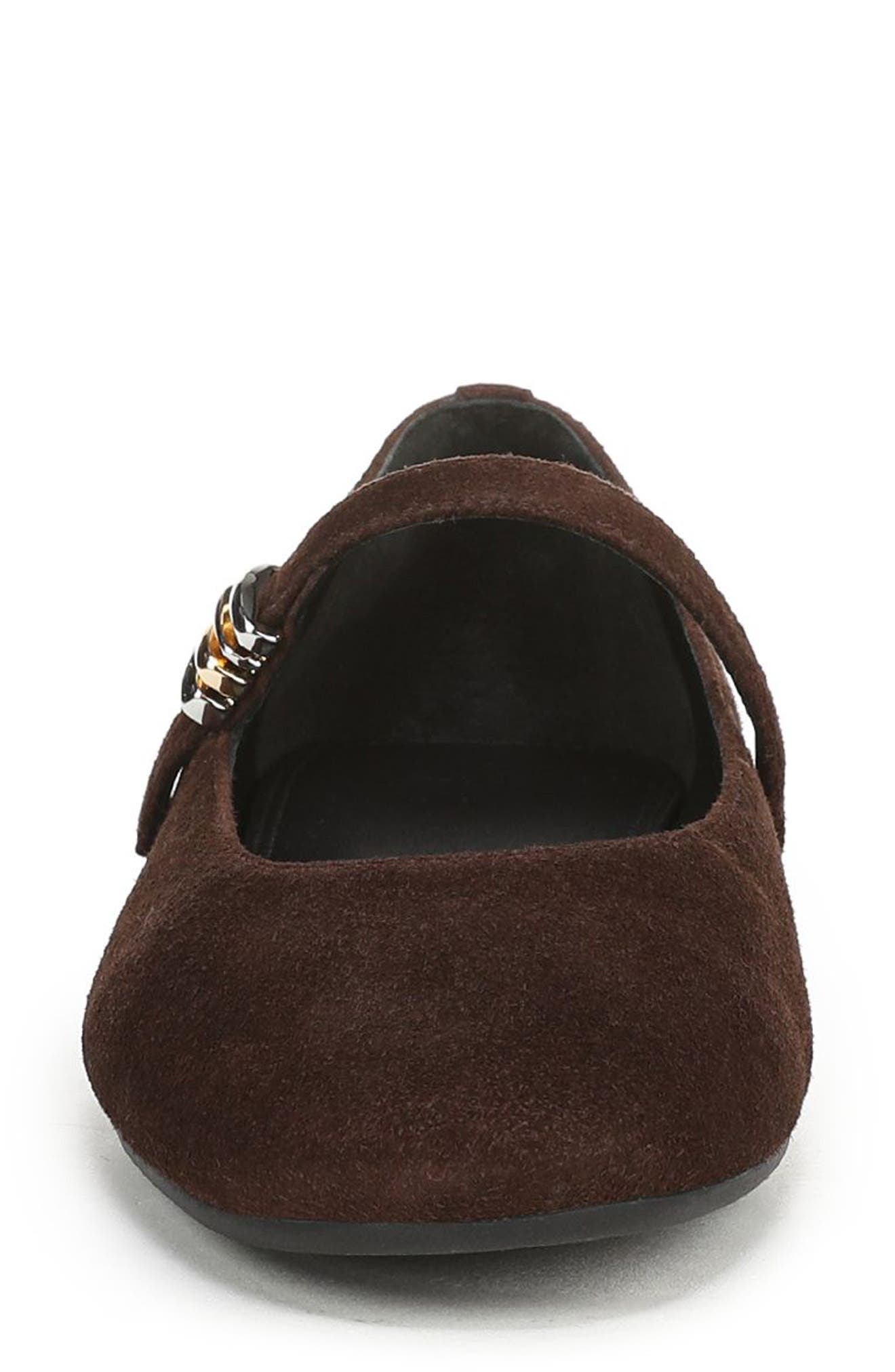 Olivette Ballet Flat, Alternate, color, CACAO BROWN SUEDE